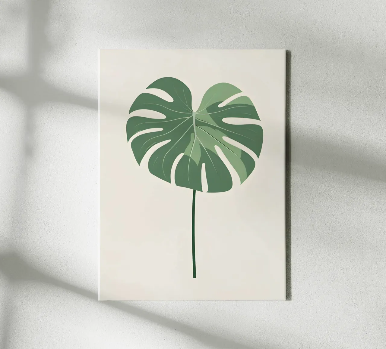 Monstera Classic - Pulito tela con Cornice a cassetta da The Green Room