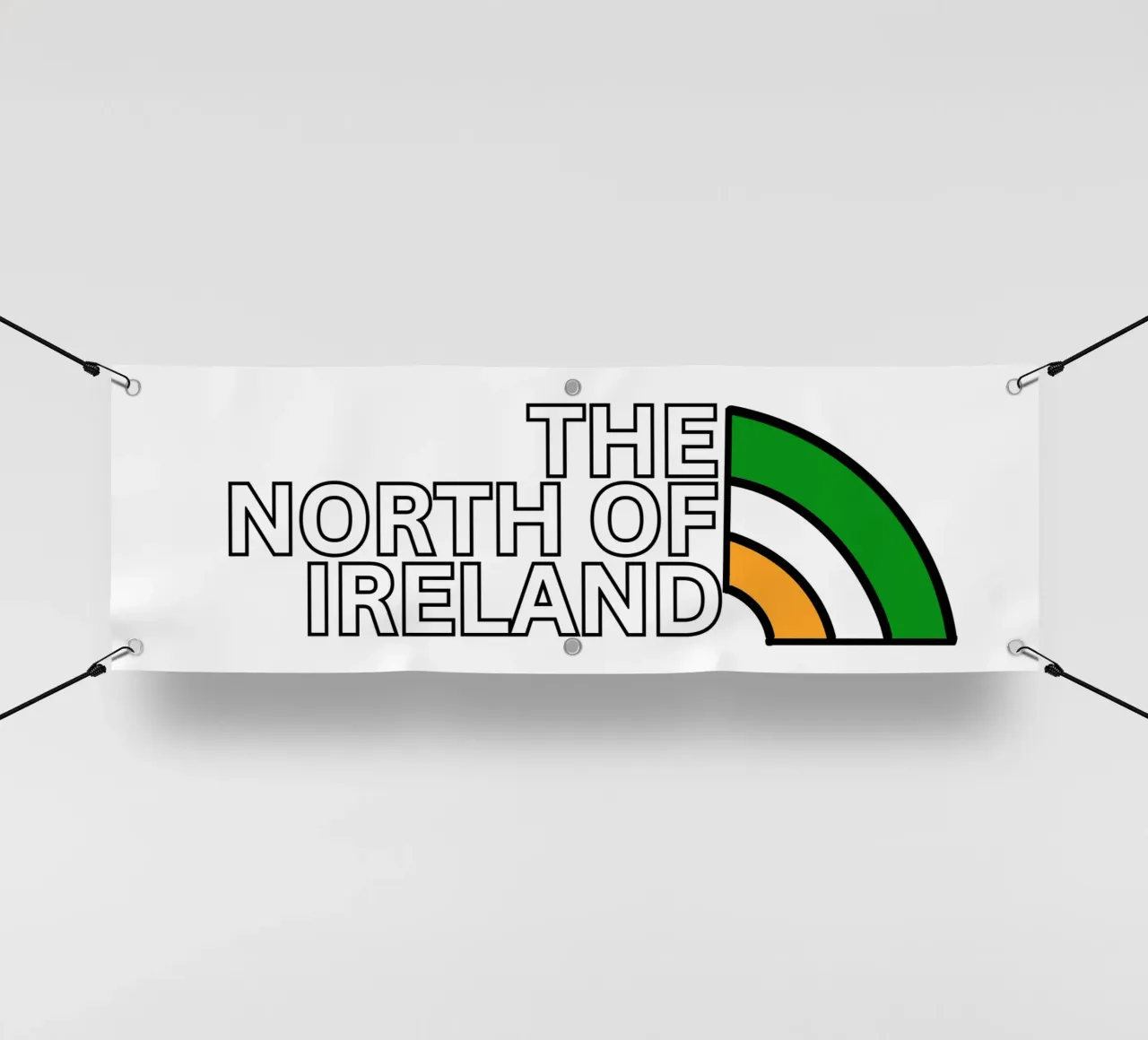 THE NORTH OF IRELAND - (best on dark background) telo in pvc da Melty Shirts