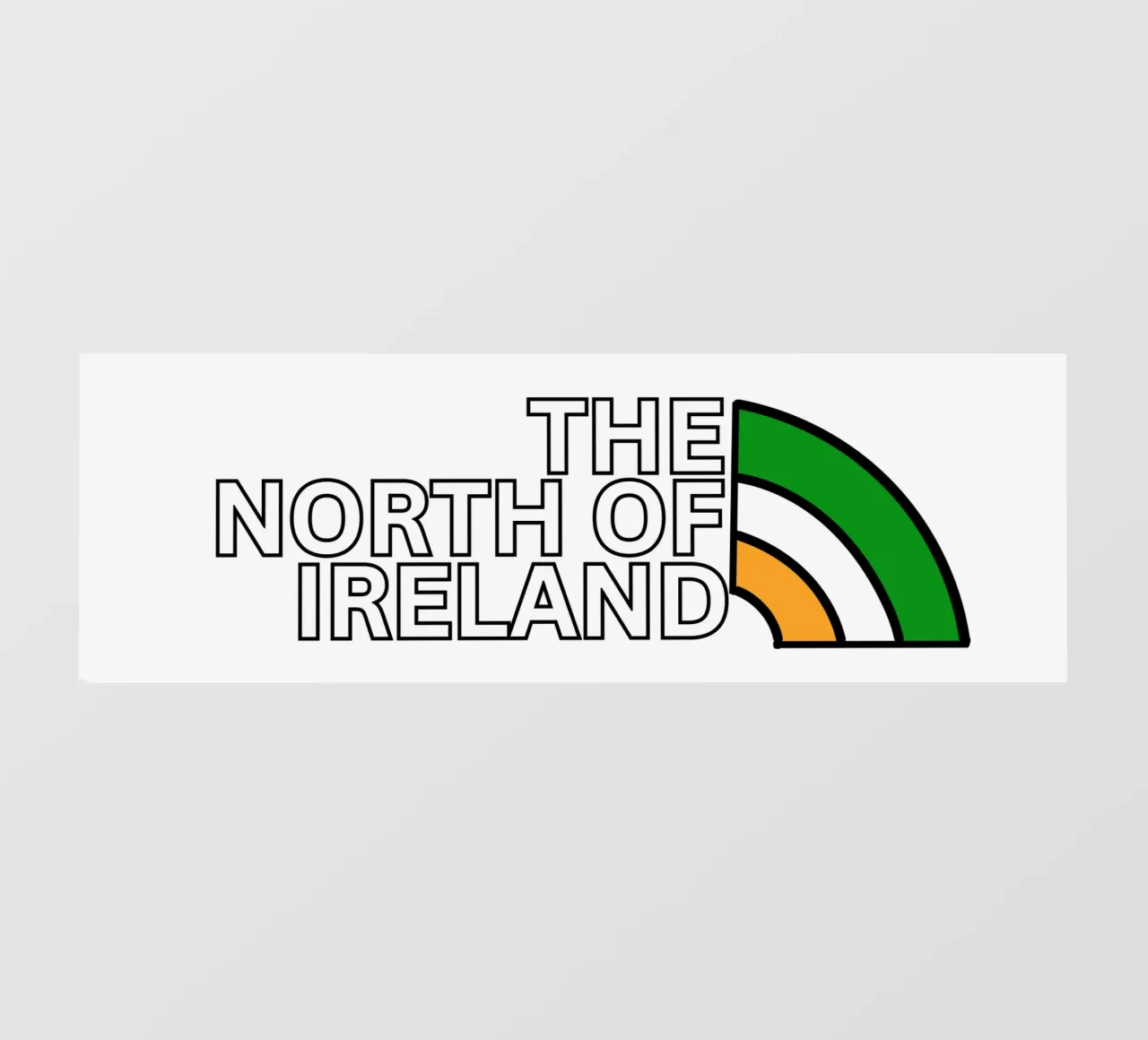 THE NORTH OF IRELAND - (best on dark background) telo in pvc da Melty Shirts
