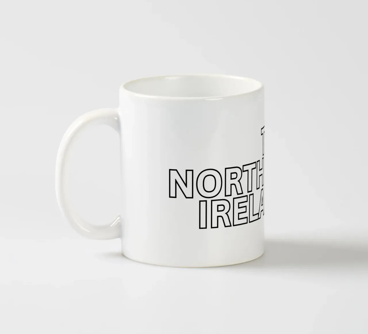 THE NORTH OF IRELAND - (best on dark background) tazza in ceramica da Melty Shirts