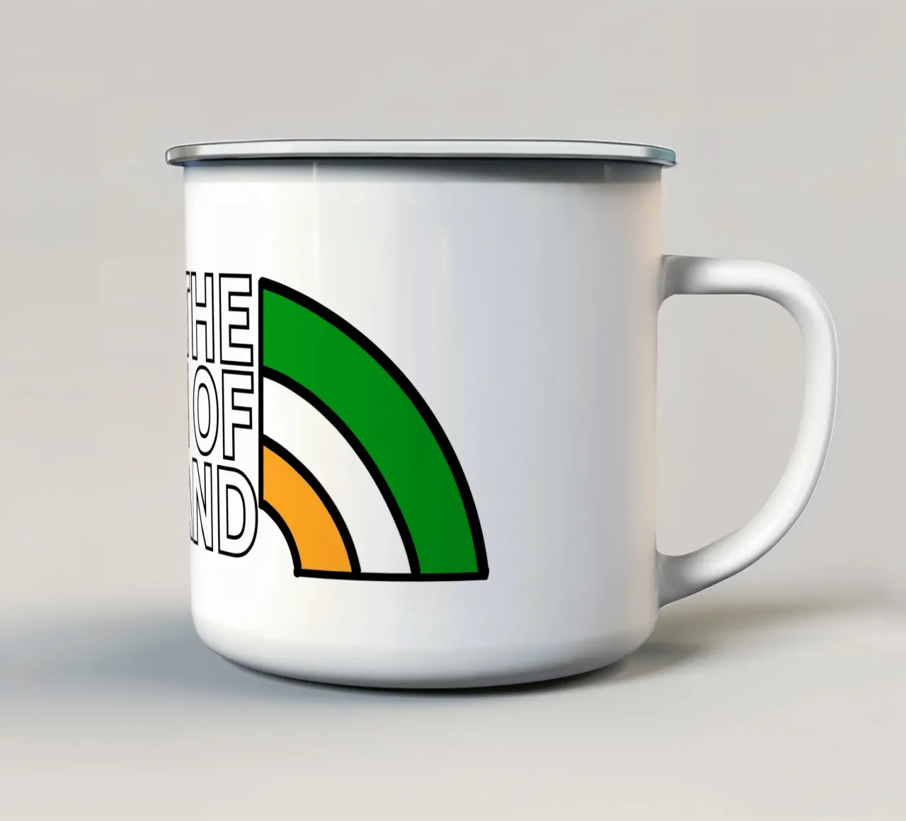THE NORTH OF IRELAND - (best on dark background) tazza in smalto da Melty Shirts