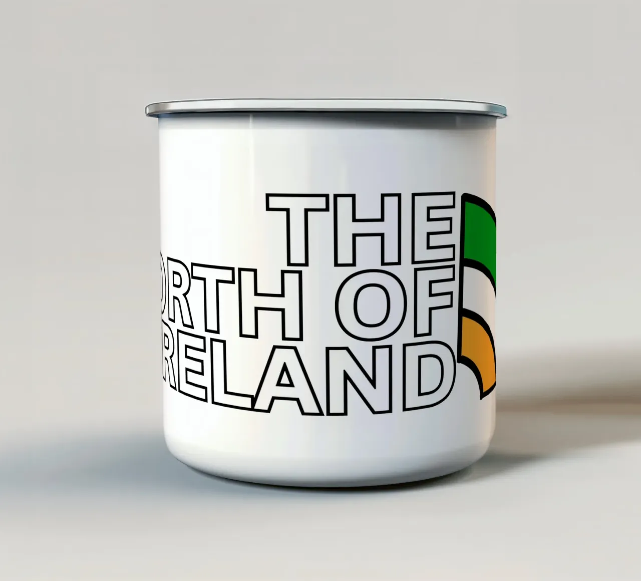 THE NORTH OF IRELAND - (best on dark background) tazza in smalto da Melty Shirts