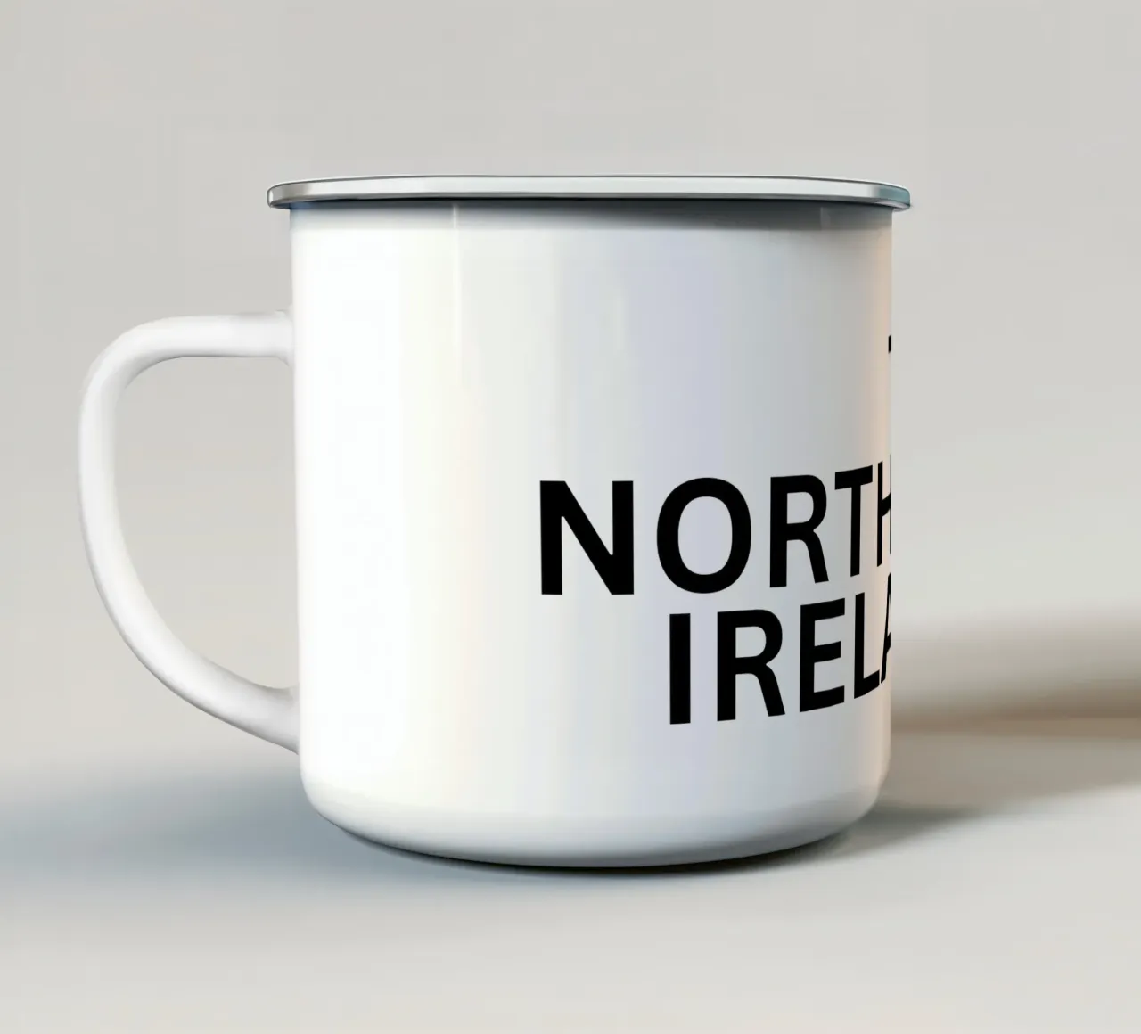THE NORTH OF IRELAND - (best on light background) tazza in smalto da Melty Shirts