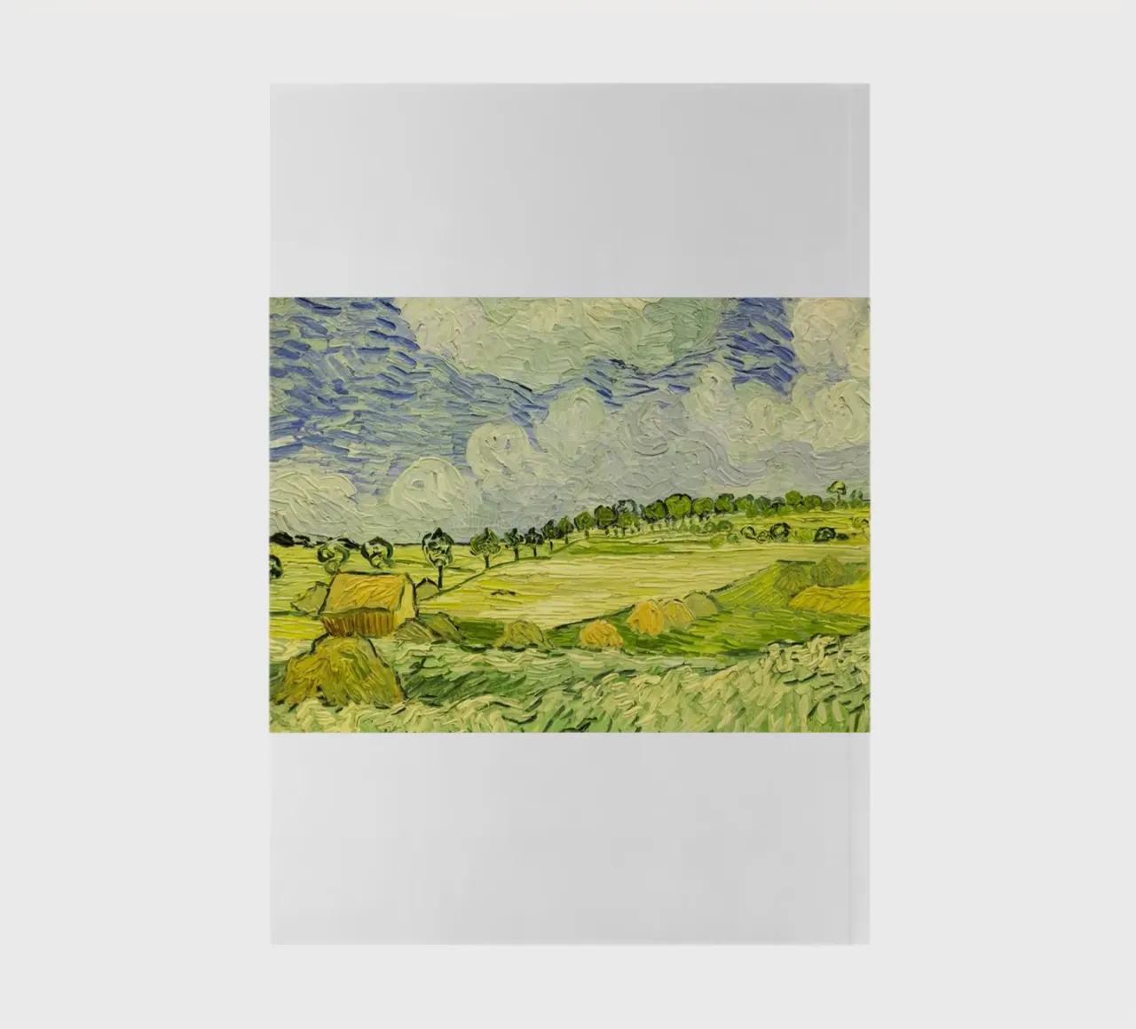 vast rural landscape,with wheat fields notebook by Piper Shop Oke