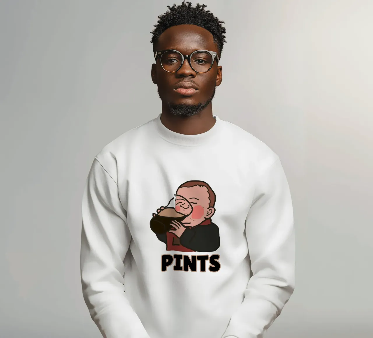 Pints with Pint Baby felpa da Melty Shirts