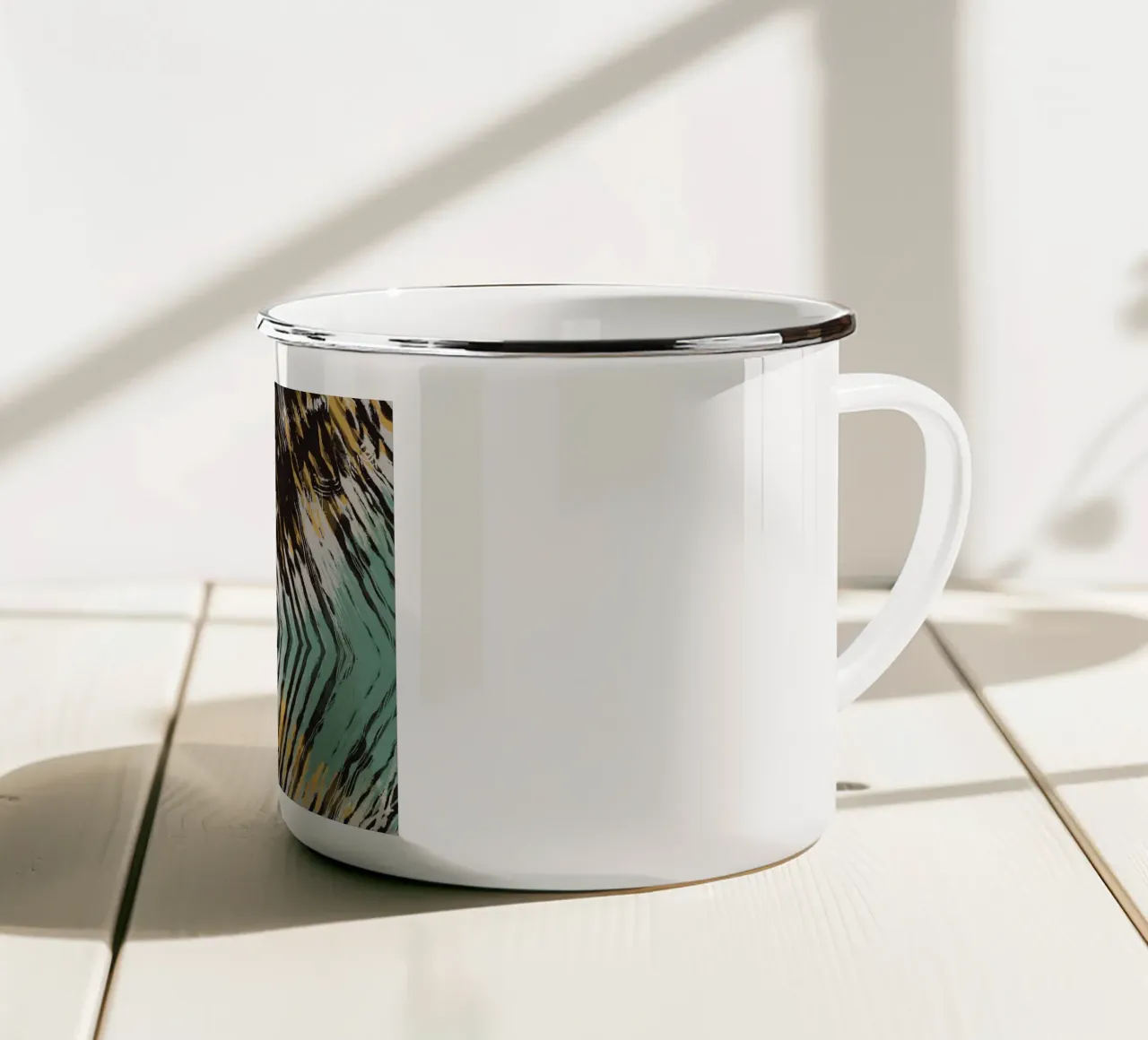 Ripple abstract tazza in smalto da Little Dean