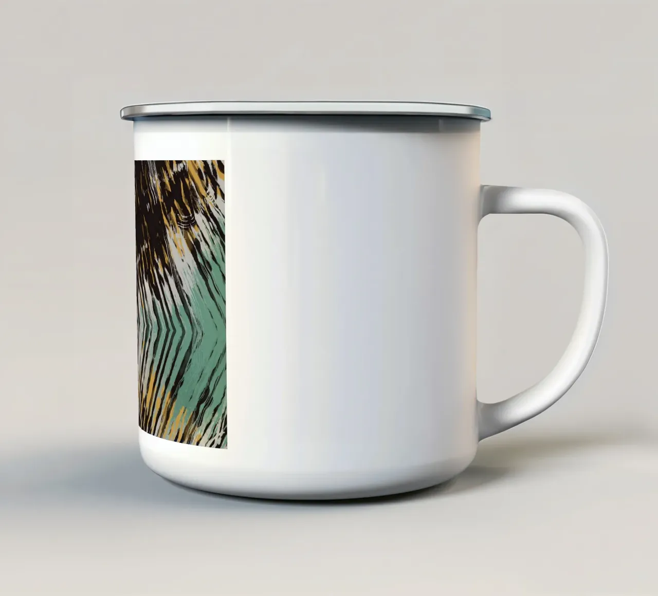 Ripple abstract tazza in smalto da Little Dean