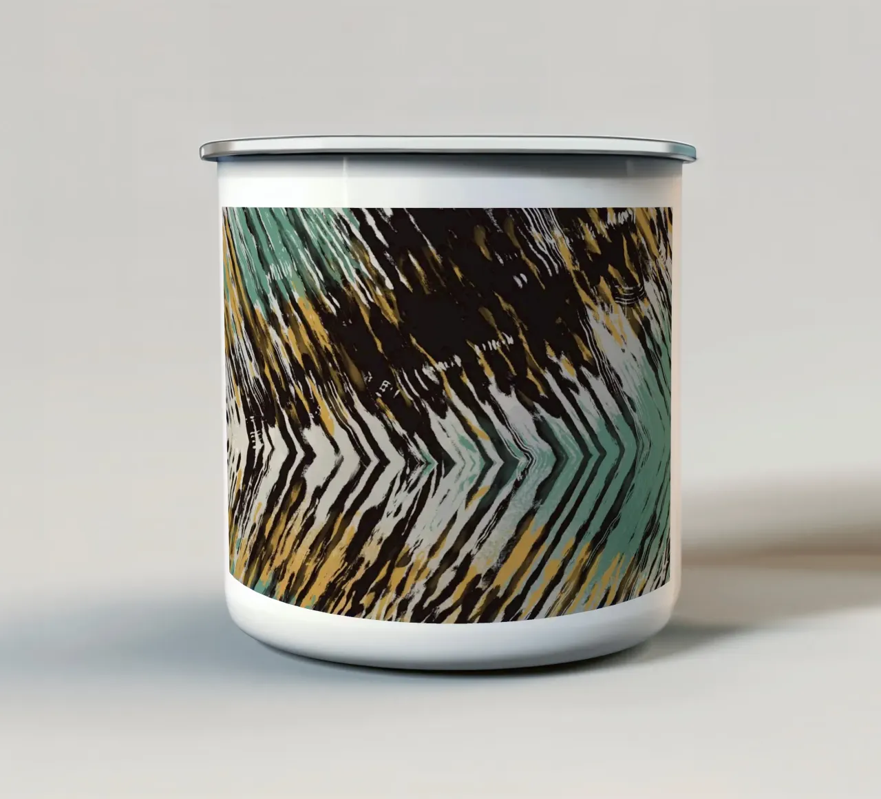 Ripple abstract tazza in smalto da Little Dean