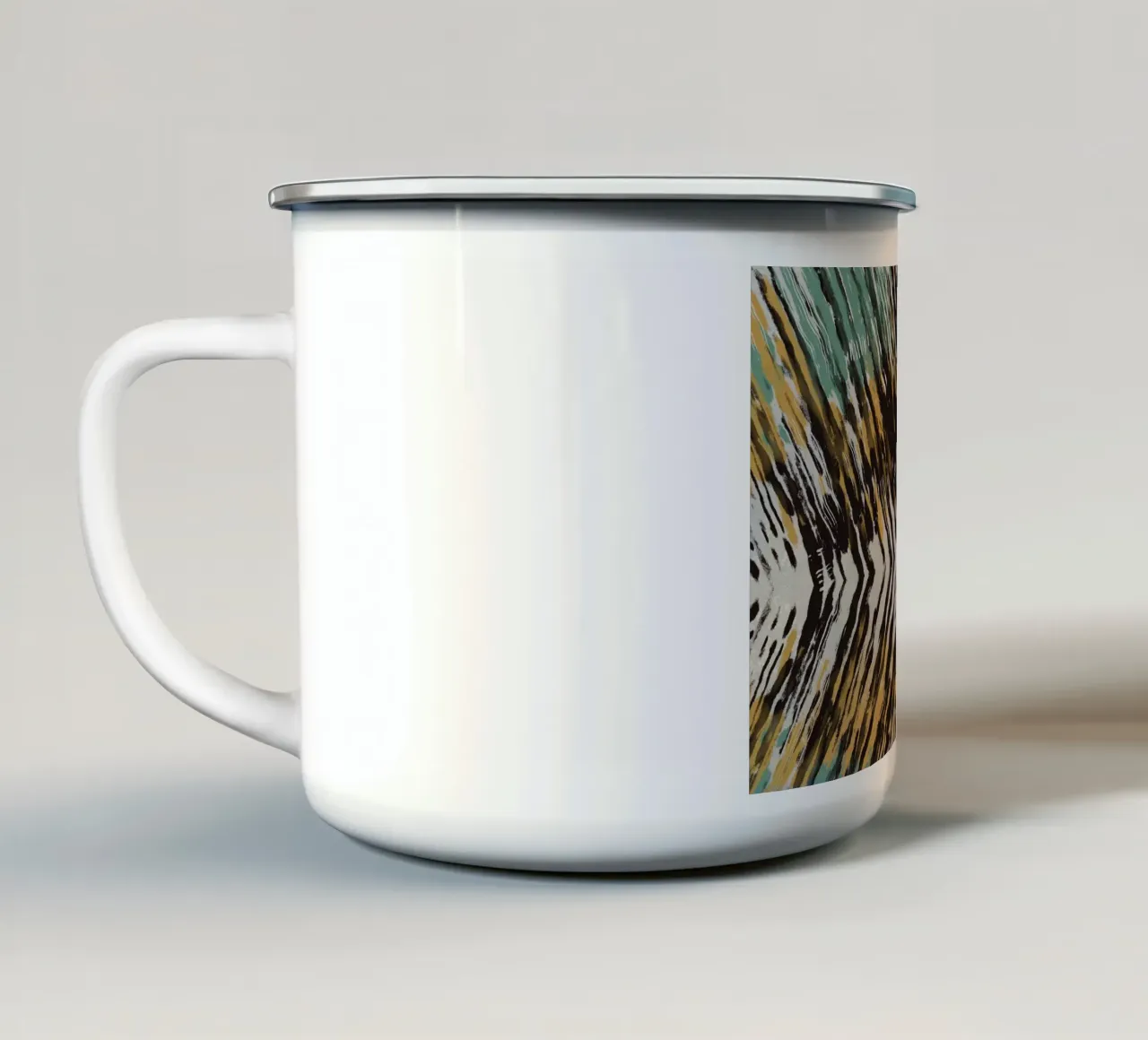 Ripple abstract tazza in smalto da Little Dean
