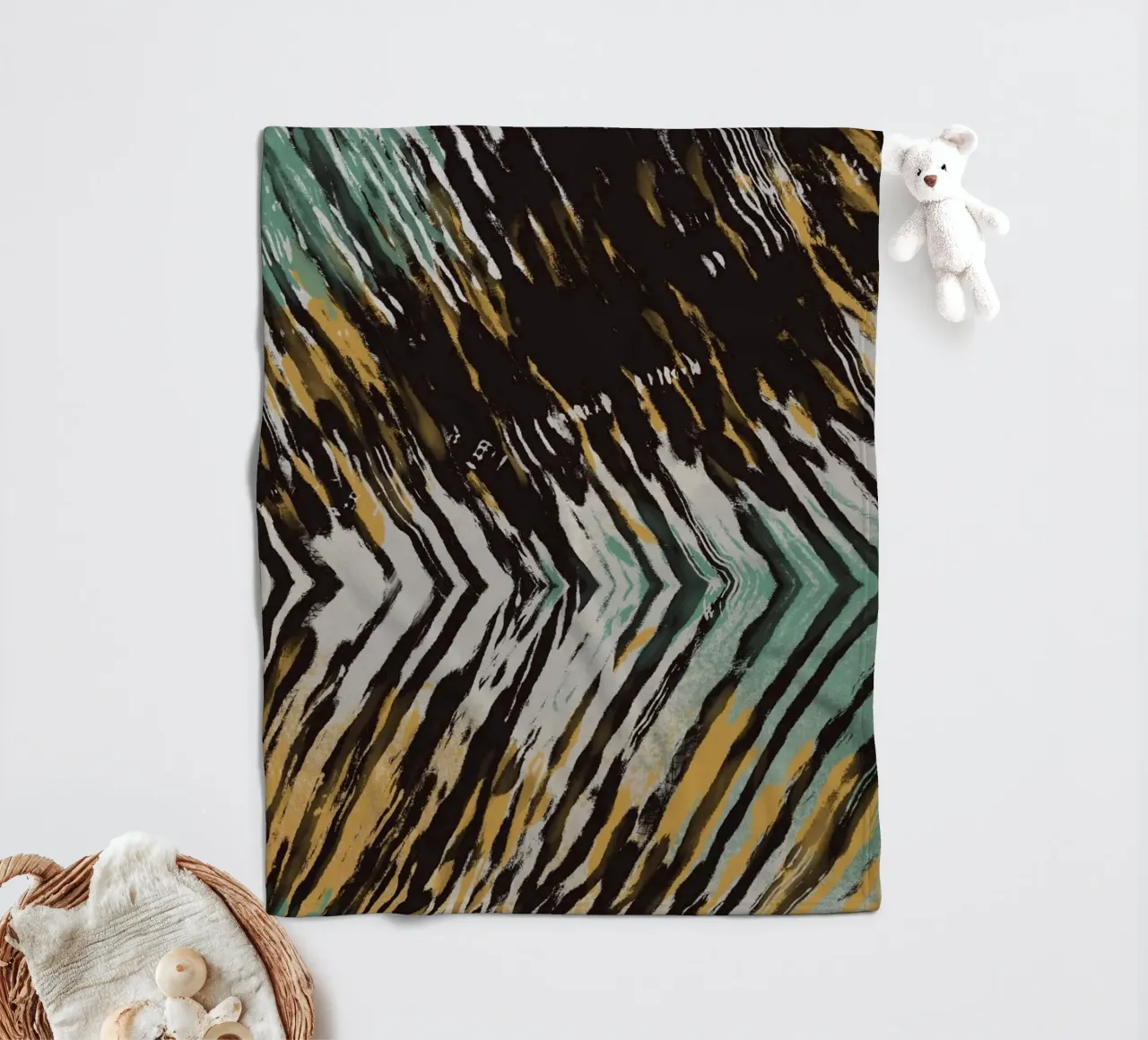 Ripple abstract coperta in pile da Little Dean