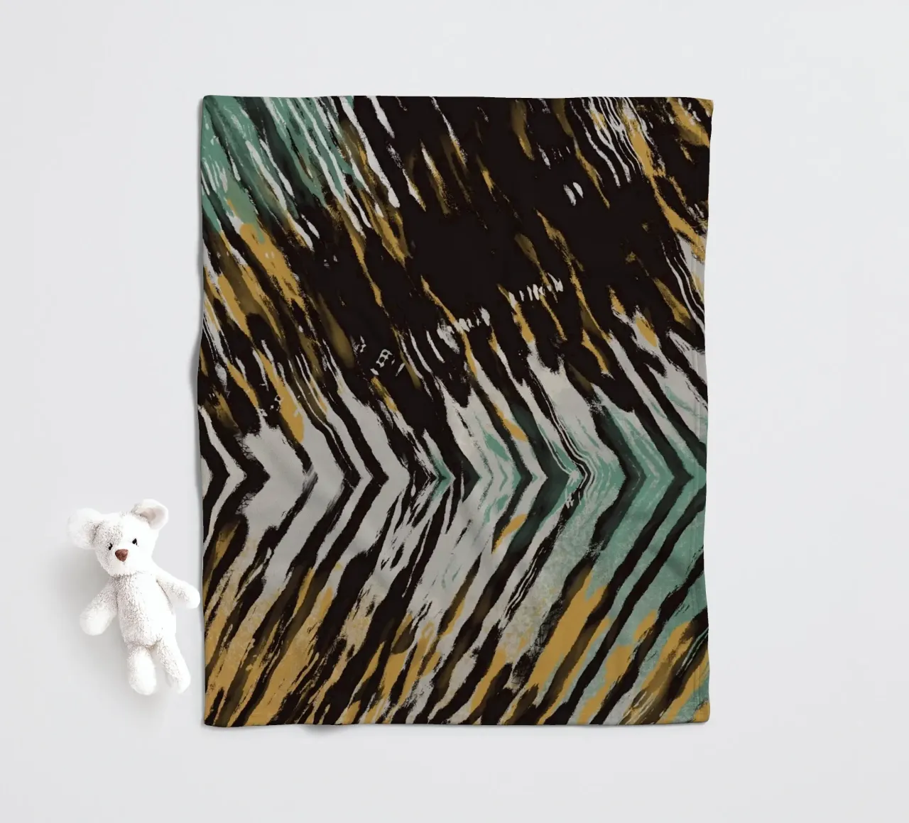 Ripple abstract coperta in pile da Little Dean