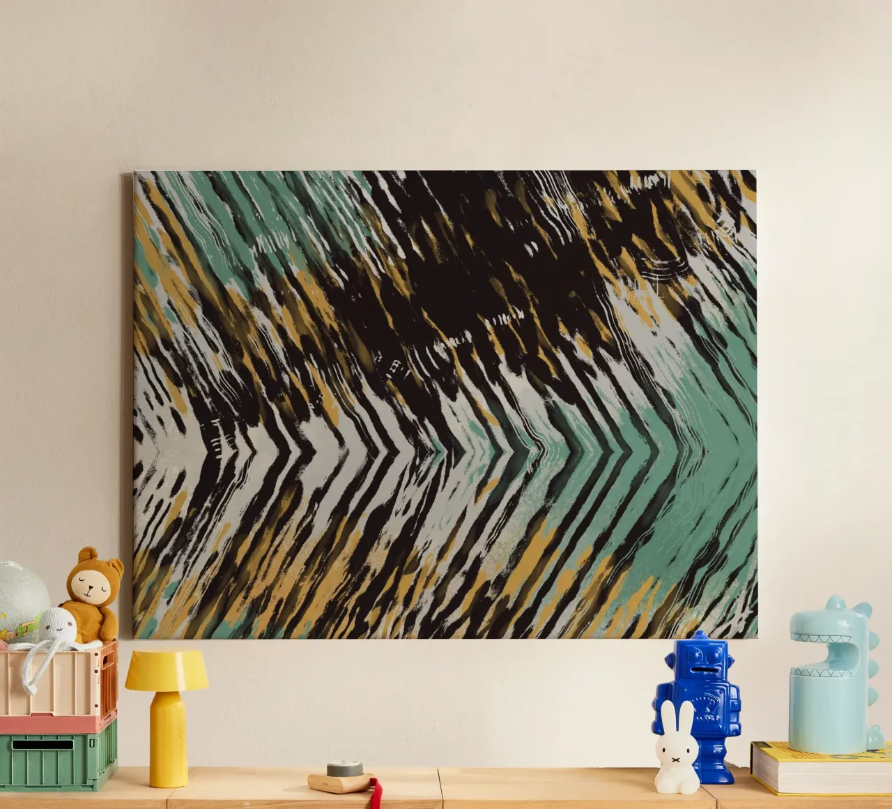 Ripple abstract tela con Cornice a cassetta da Little Dean