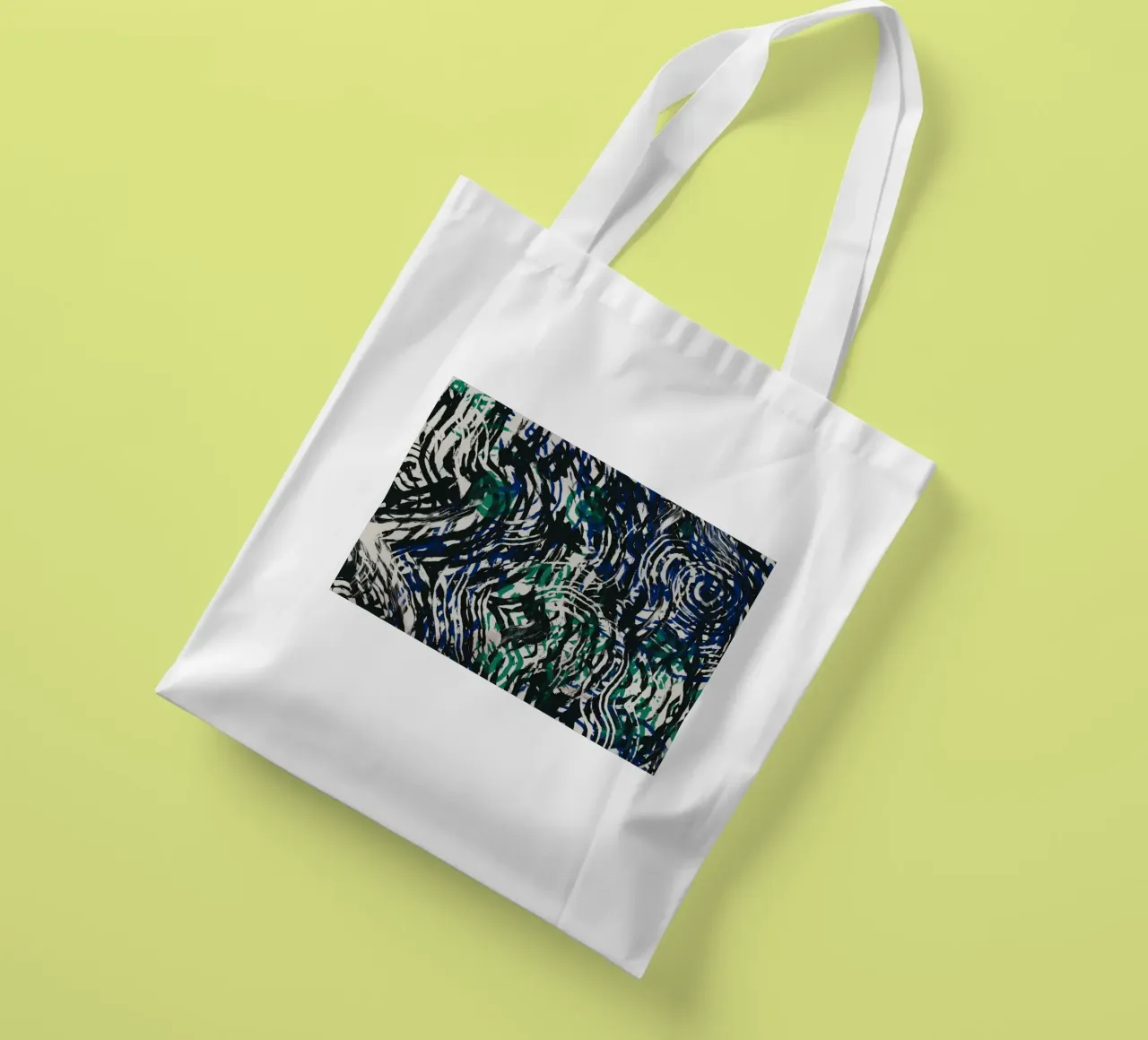 Ripple abstract 02 borsa in juta da Little Dean