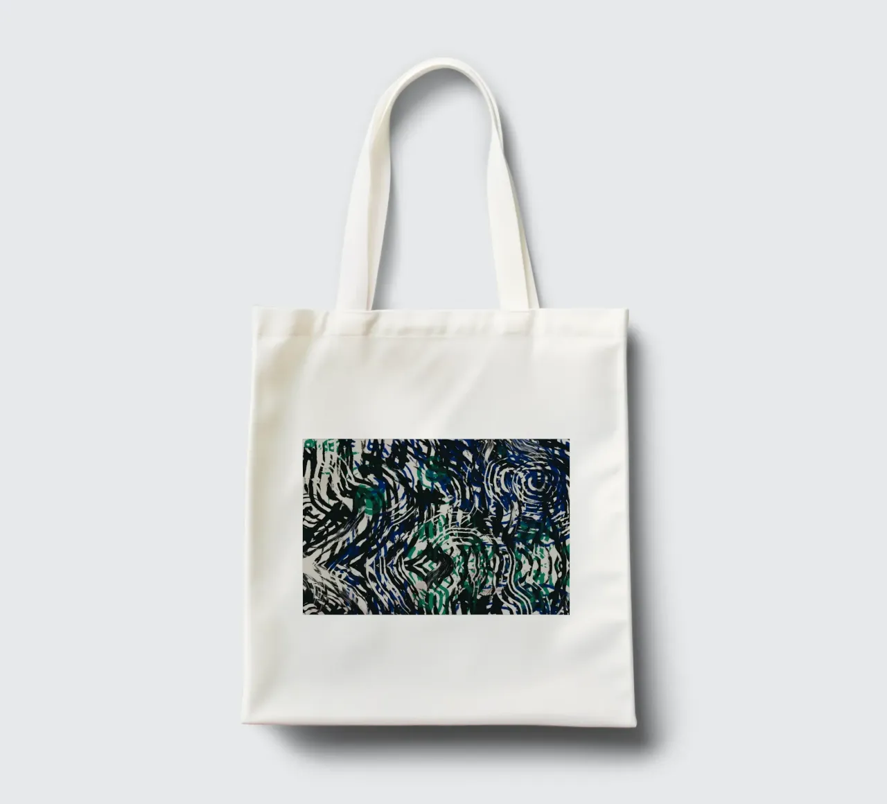 Ripple abstract 02 borsa in juta da Little Dean