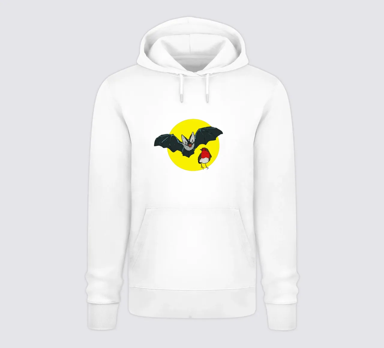 Flying Bat and a Robin felpa con cappuccio da Melty Shirts