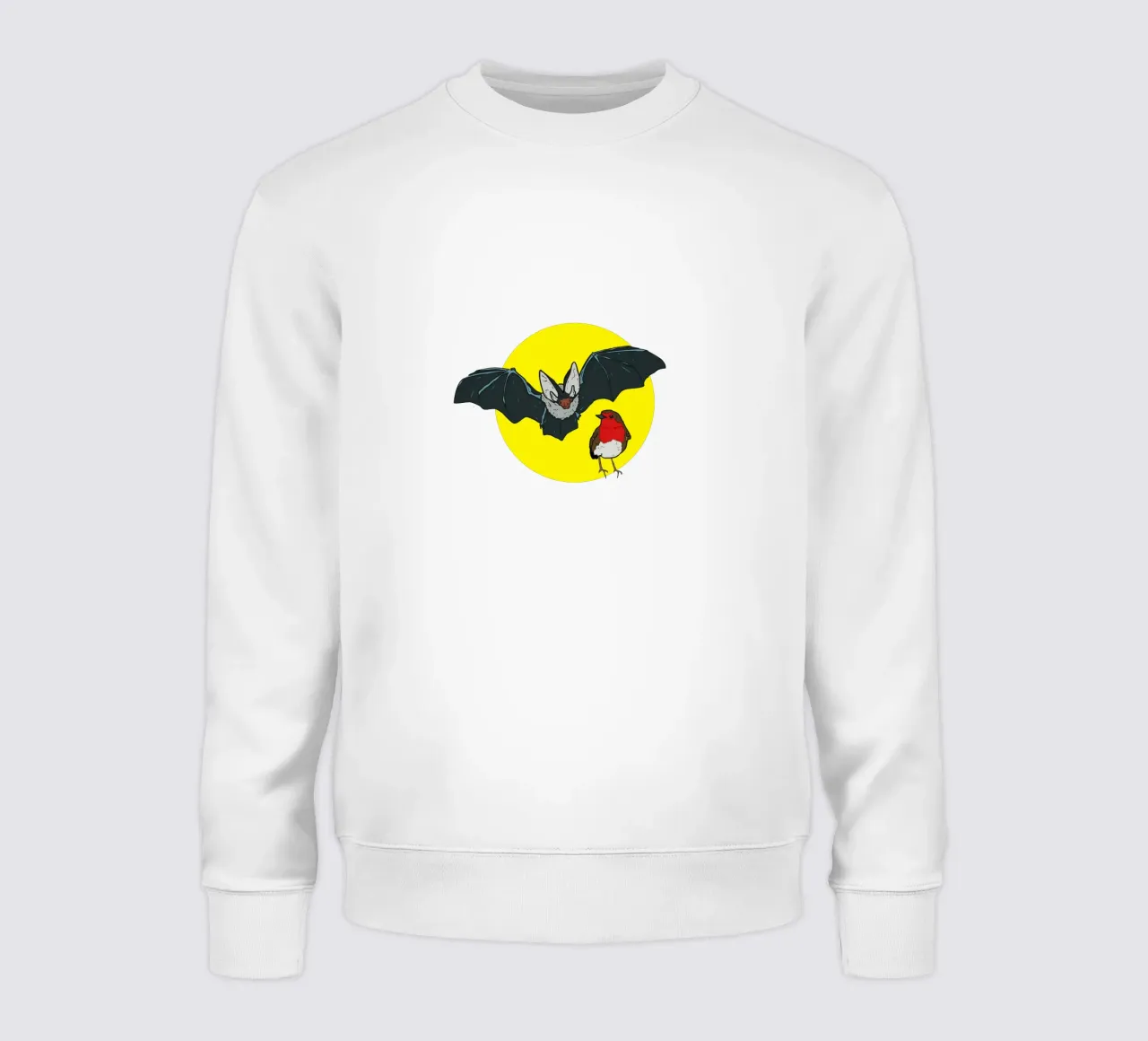 Flying Bat and a Robin felpa da Melty Shirts