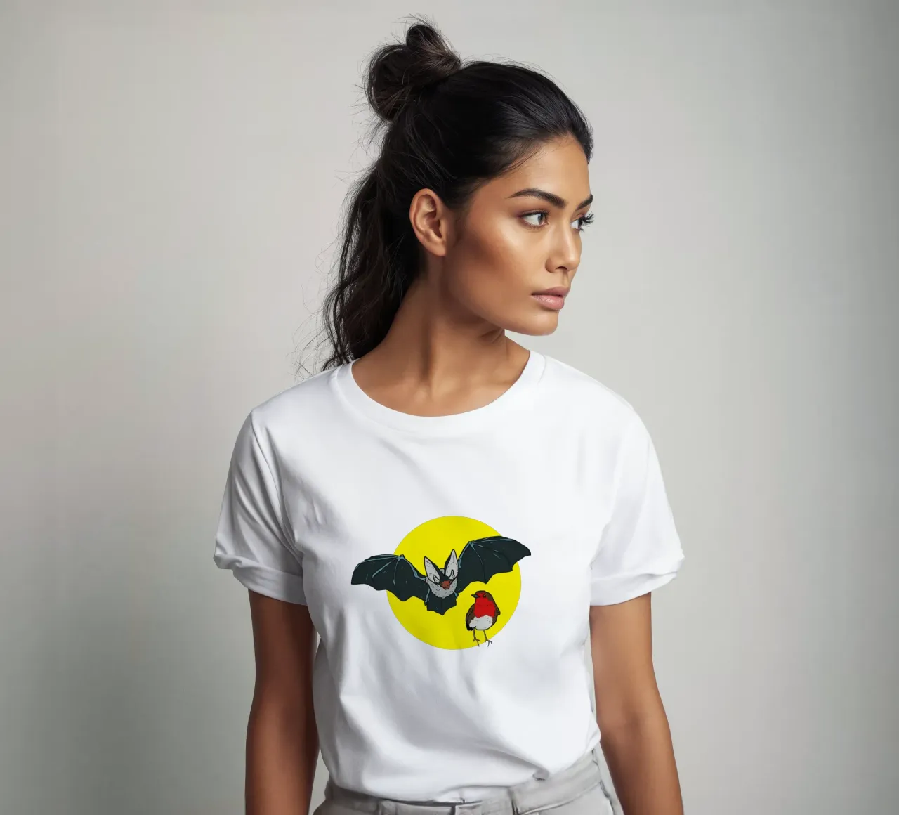 Flying Bat and a Robin t-shirt da Melty Shirts