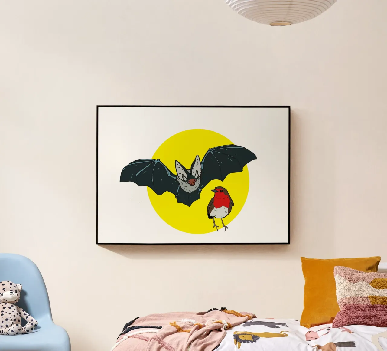 Flying Bat and a Robin plexiglass da Melty Shirts
