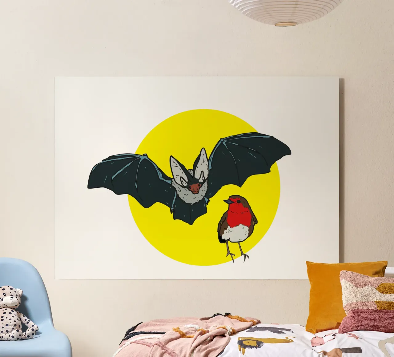 Flying Bat and a Robin plexiglass da Melty Shirts