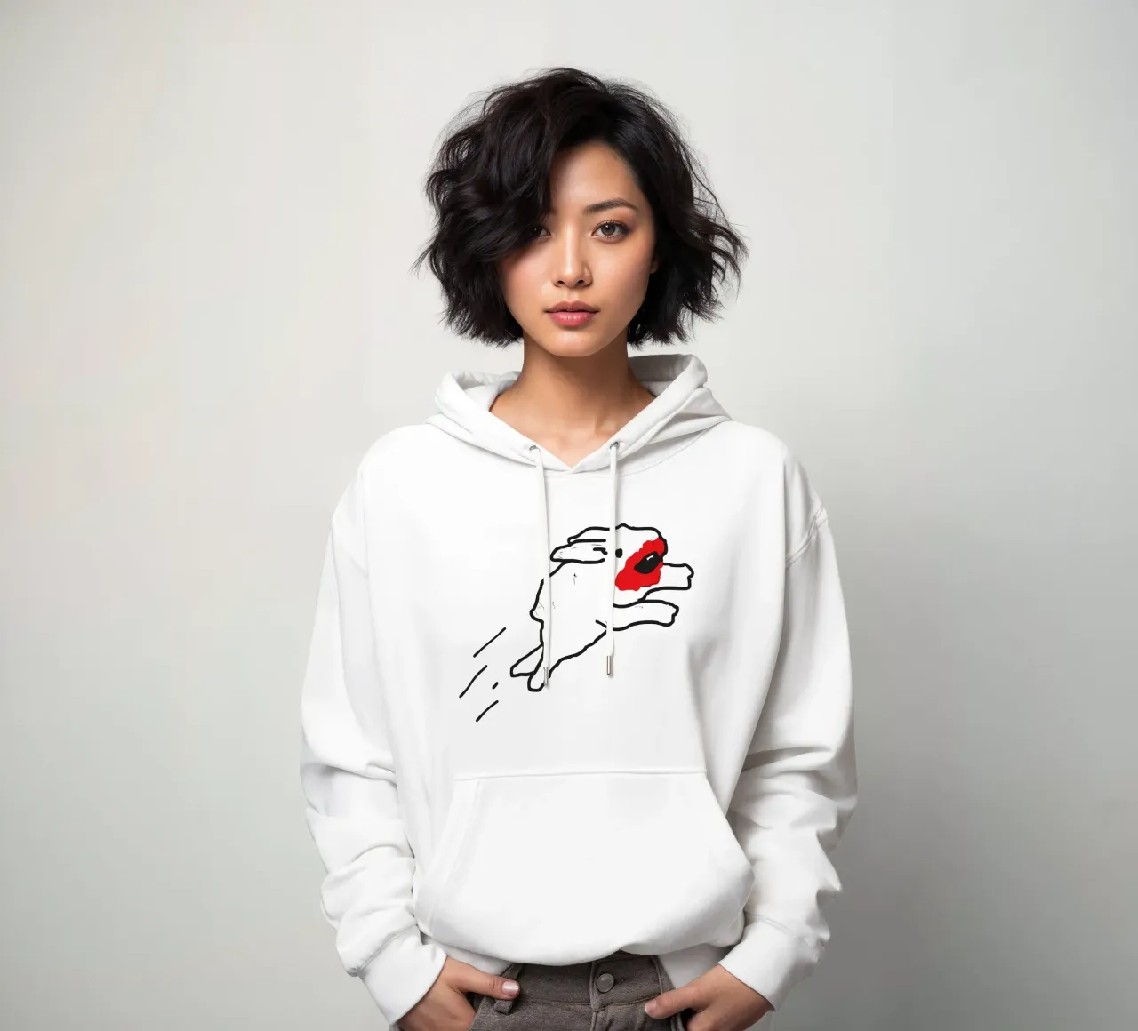 The Killer Rabbit of Caerbannog felpa con cappuccio da Melty Shirts
