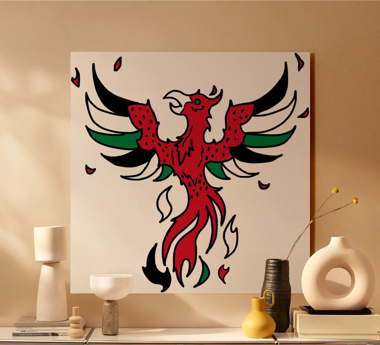 Watermelon Phoenix acryl van Melty Shirts