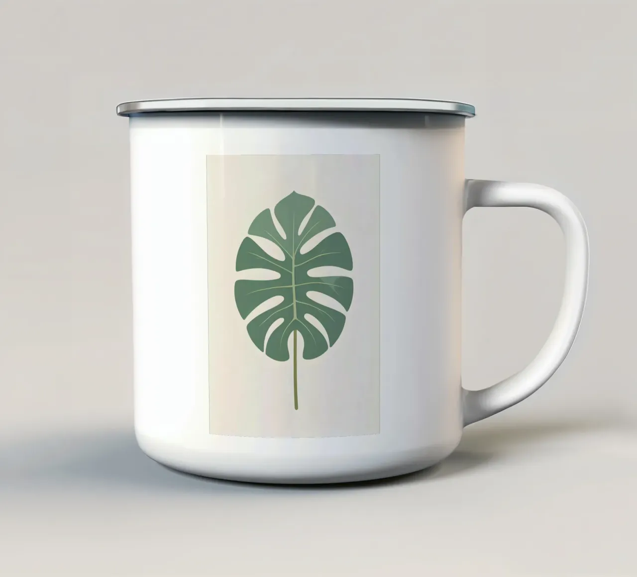 Monstera Classic tazza in smalto da Botanical Gallery
