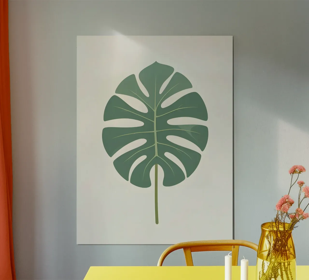 Monstera Classic poster con telaio in alluminio da The Green Room