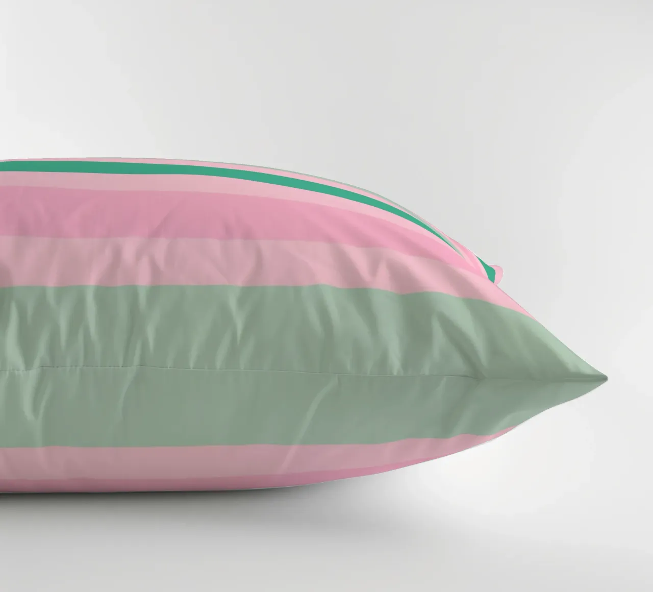 Cabana a strisce verdi e rosa cuscino da SilverPegasus