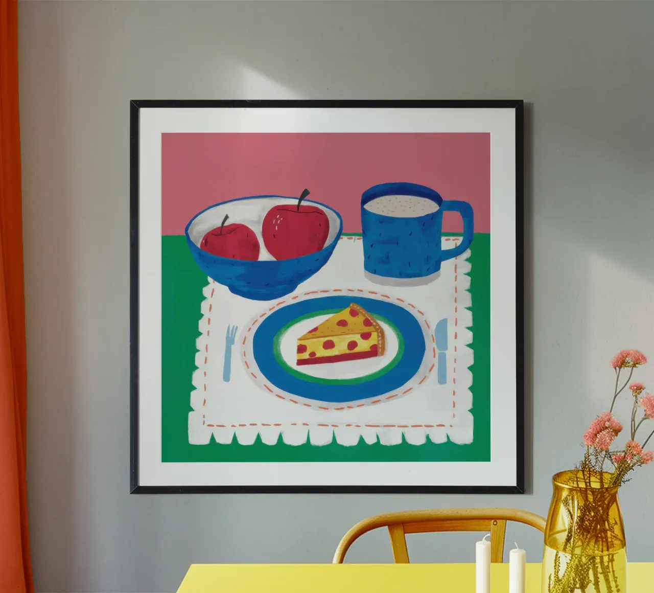 Un pomeriggio accogliente poster con telaio in plastica da Autumn Season