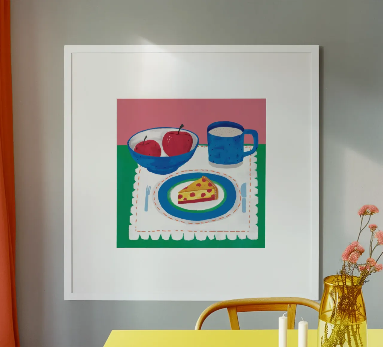Un pomeriggio accogliente poster con telaio in plastica da Autumn Season