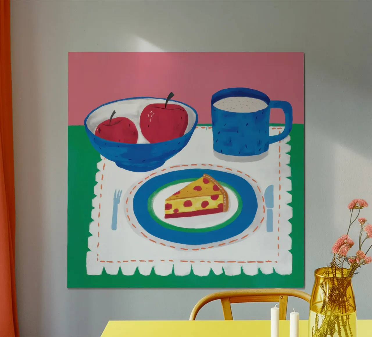 Un pomeriggio accogliente poster con telaio in plastica da Autumn Season