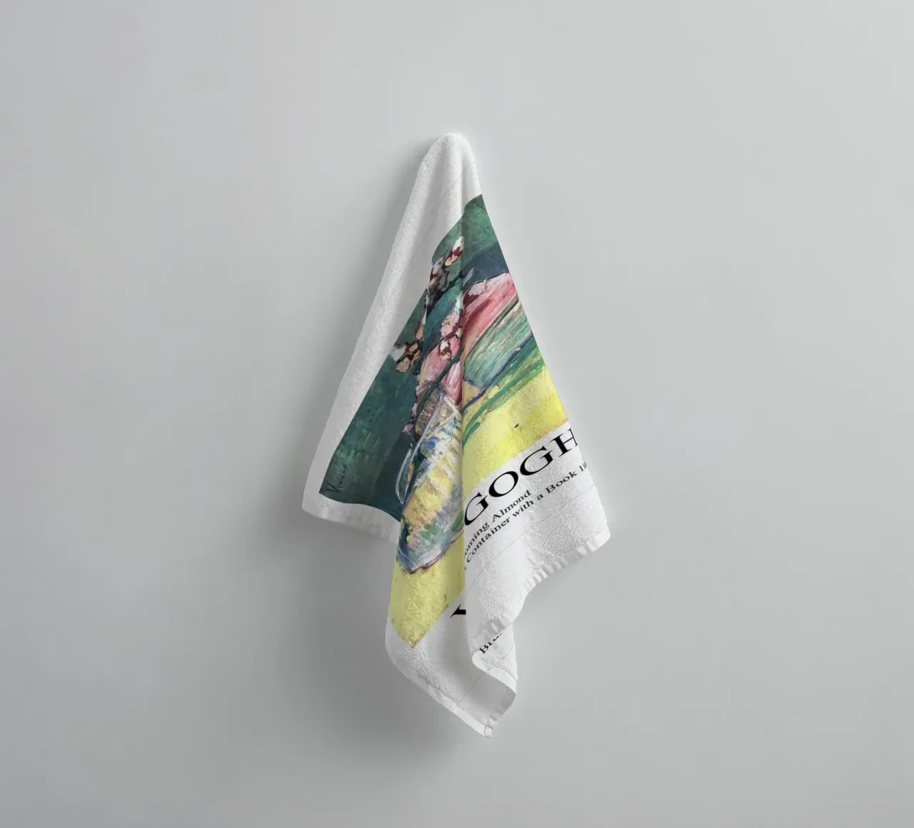 un rametto di fiori di mandorlo in un bicchiere asciugamano da bagno da Piper Shop Oke