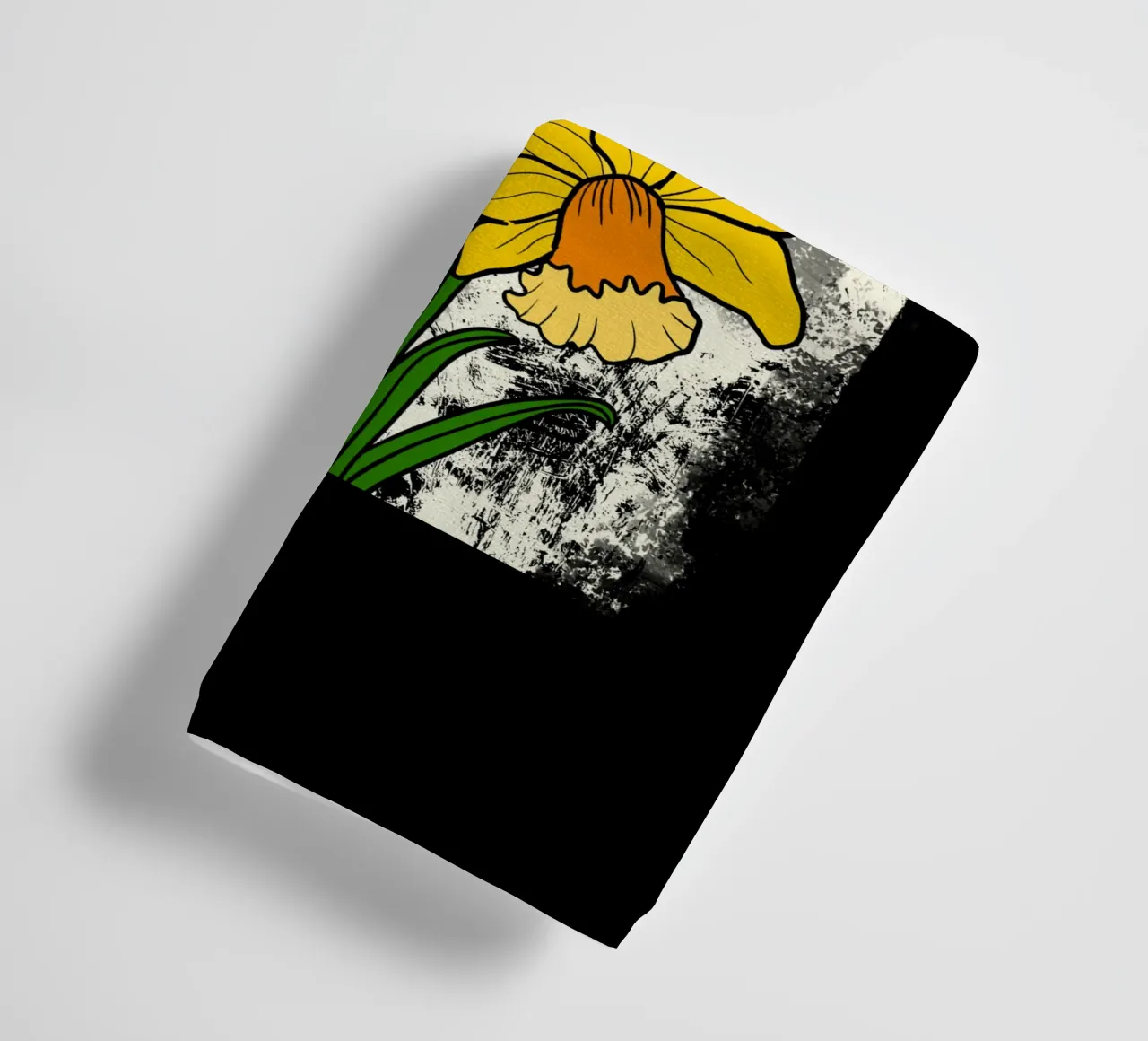 Daffodil flowers with white abstract background asciugamano da bagno da TijanaArtStudio88