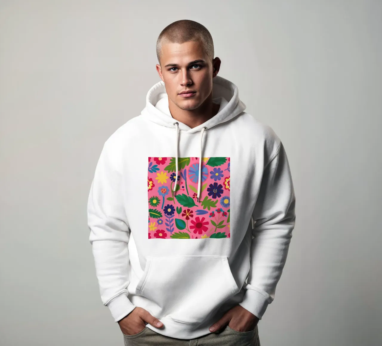 Modello di fiore gioioso felpa con cappuccio da Lyra Glaze