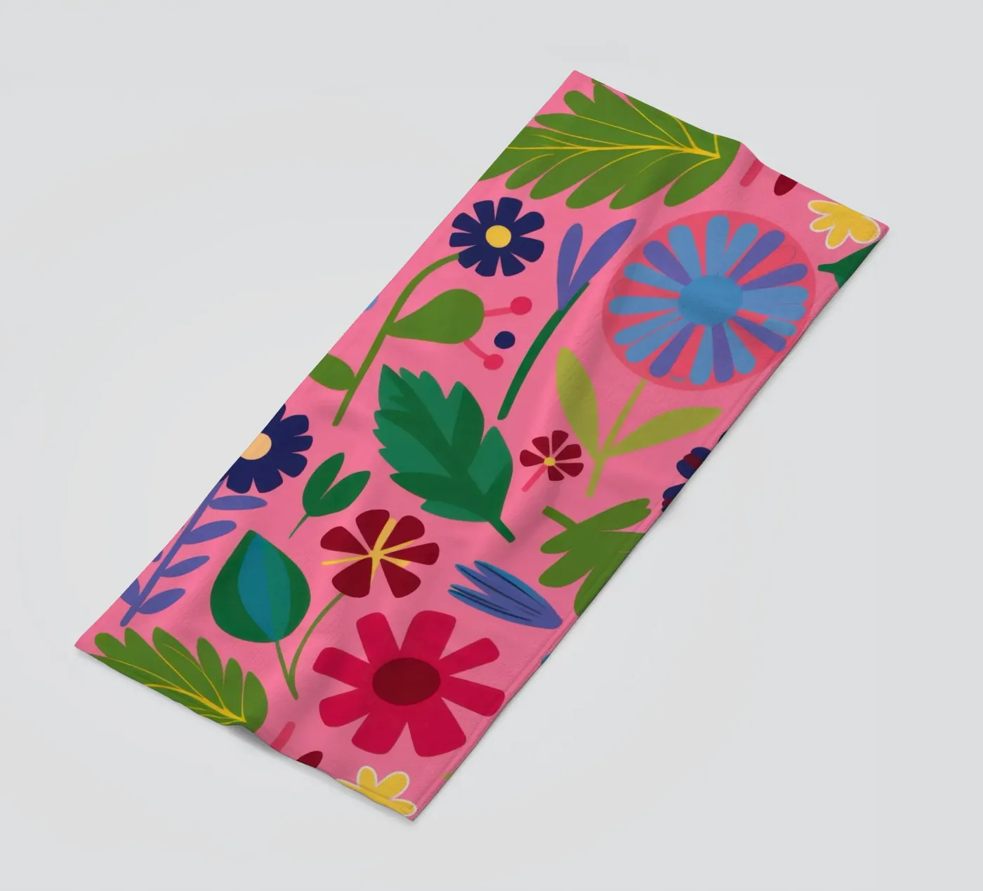 Joyful Flower Pattern strandhanddoek van Lyra Glaze