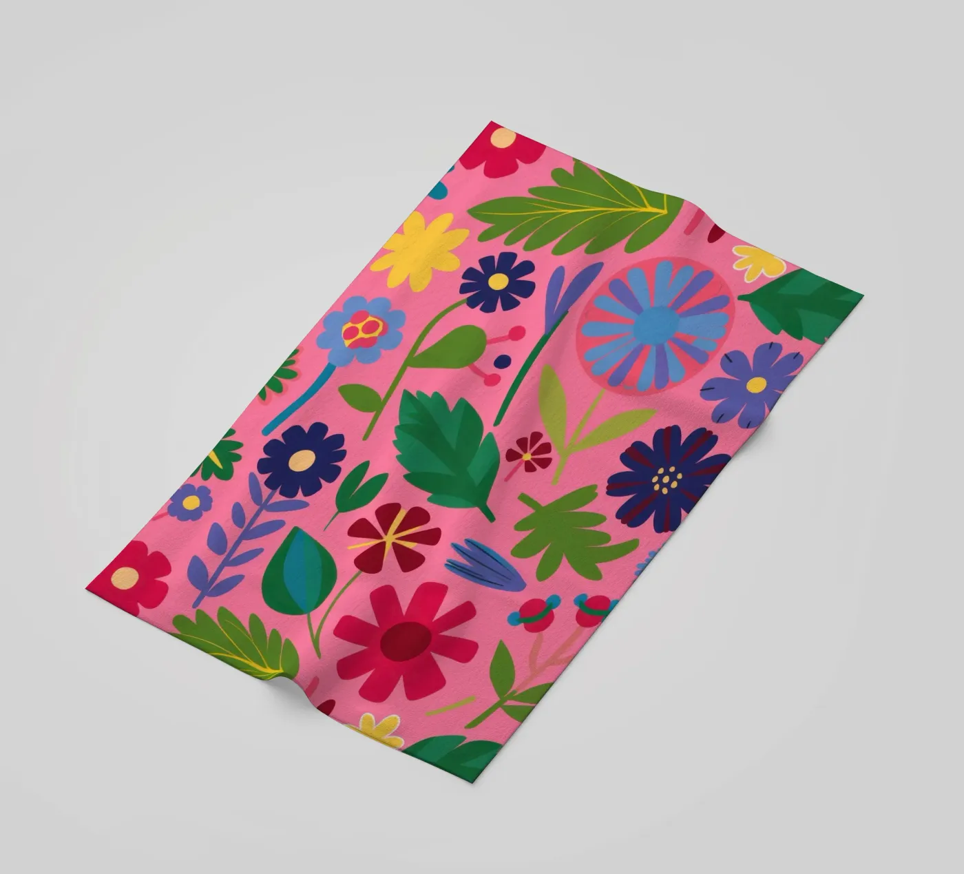 Joyful Flower Pattern strandhanddoek van Lyra Glaze