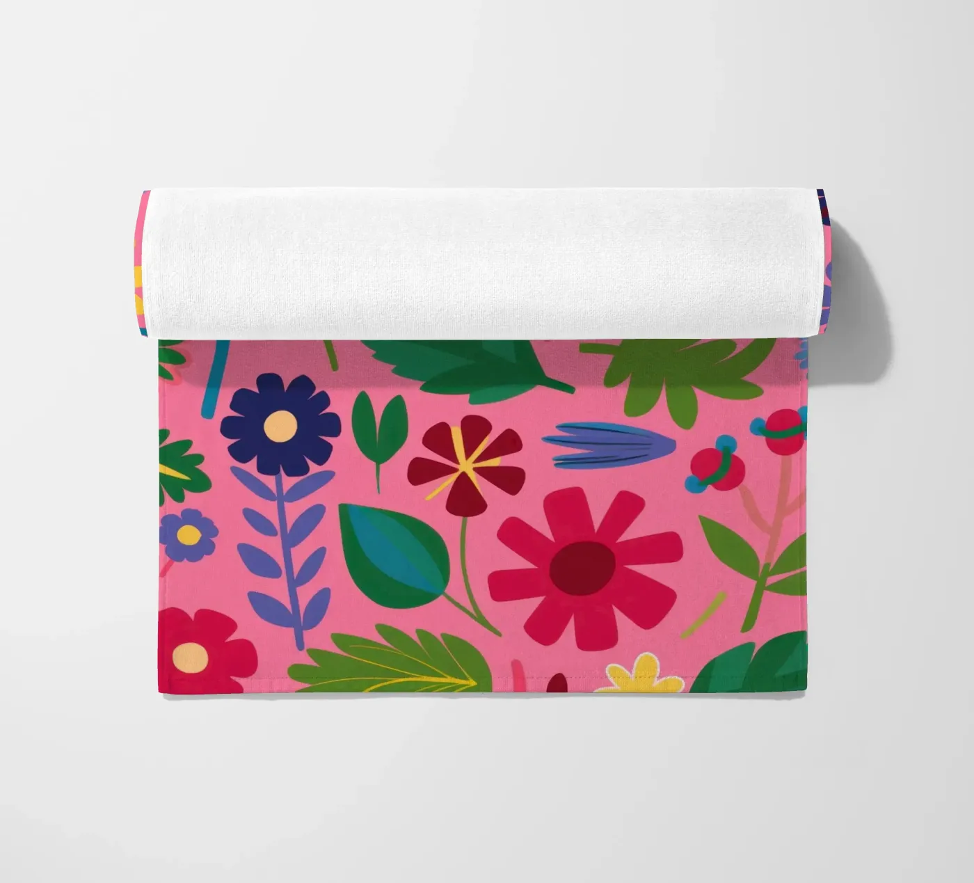 Joyful Flower Pattern strandhanddoek van Lyra Glaze