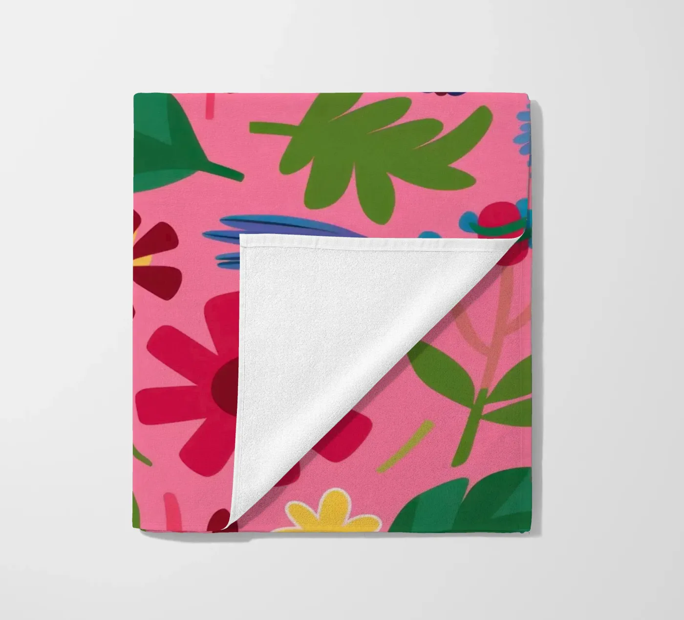 Joyful Flower Pattern strandhanddoek van Lyra Glaze