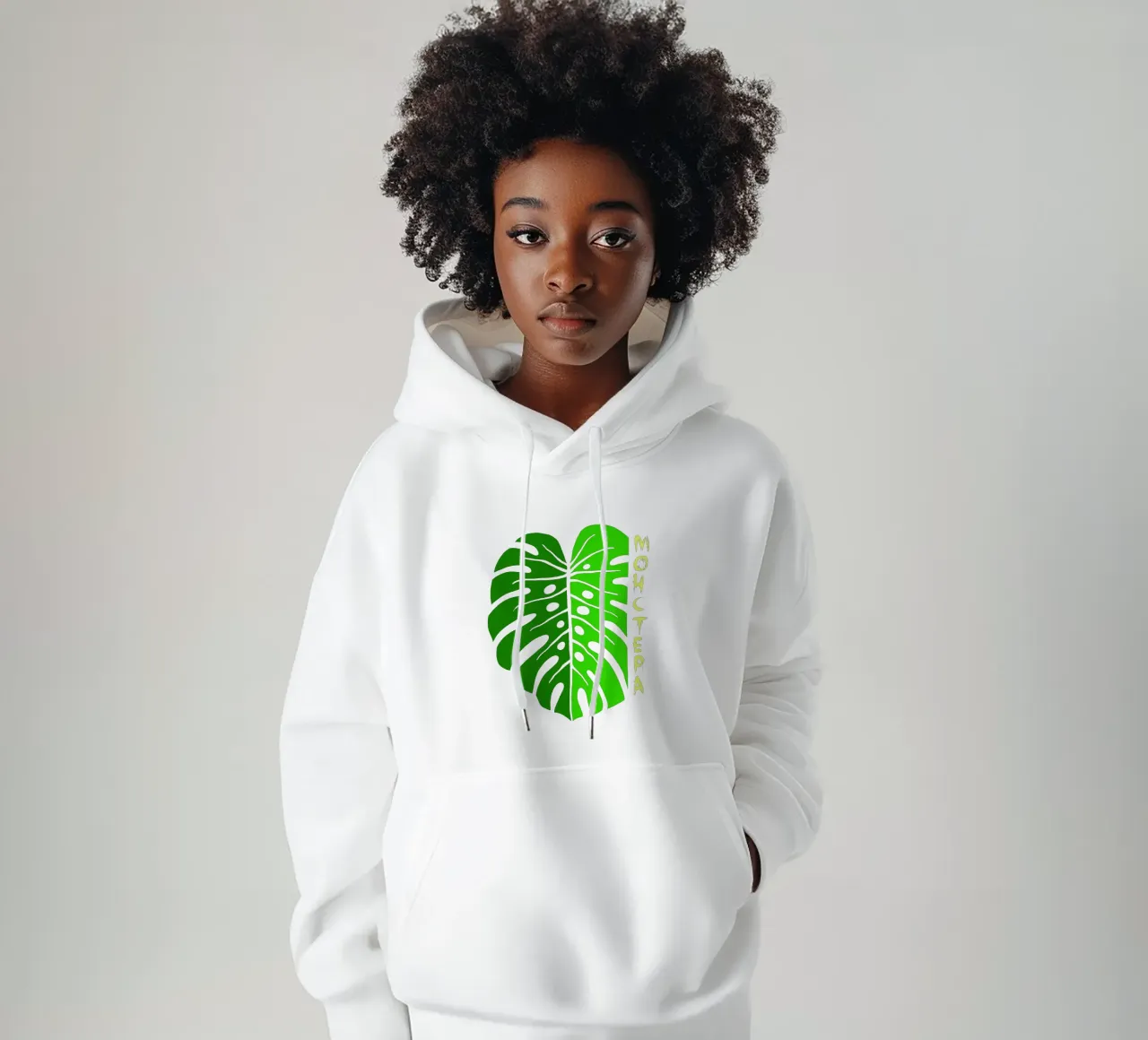 Monstera leaf felpa con cappuccio da TijanaArtStudio88