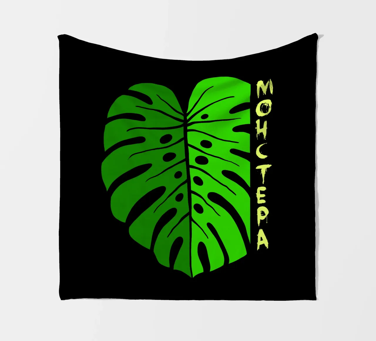 Monstera leaf coperta in pile da TijanaArtStudio88