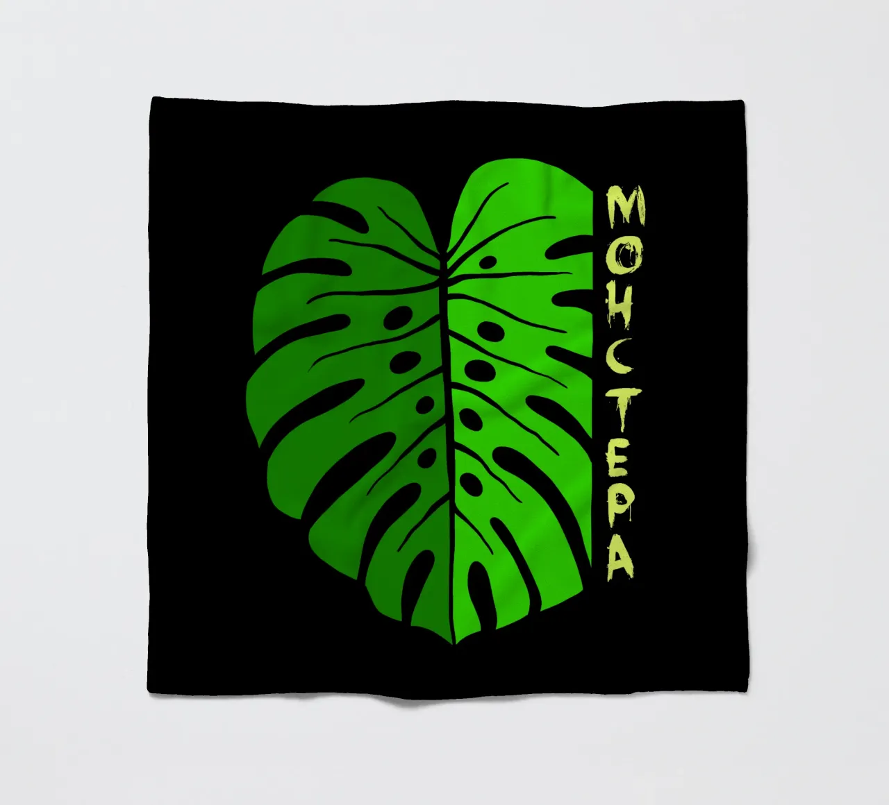 Monstera leaf coperta in pile da TijanaArtStudio88
