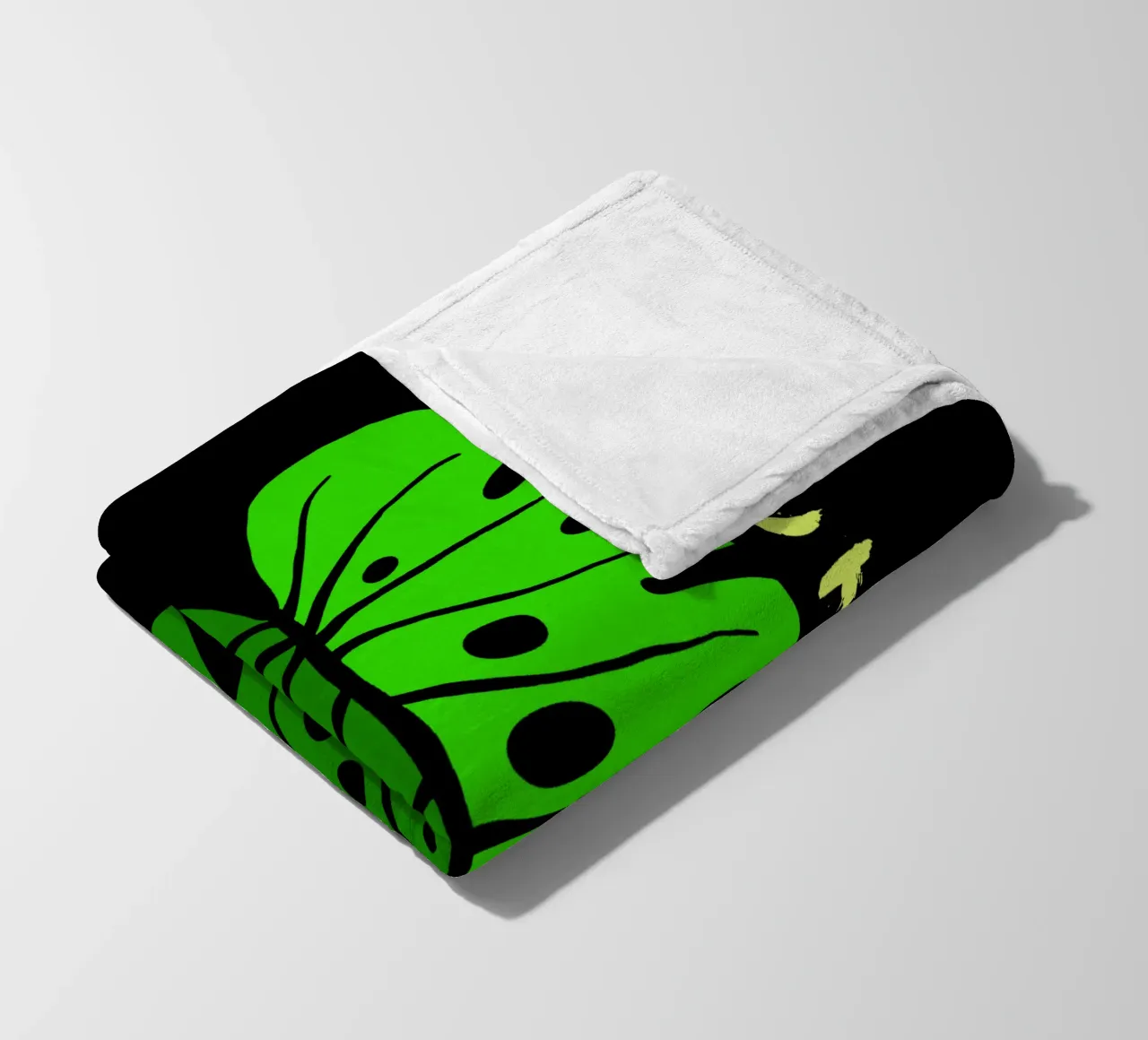 Monstera leaf coperta in pile da TijanaArtStudio88