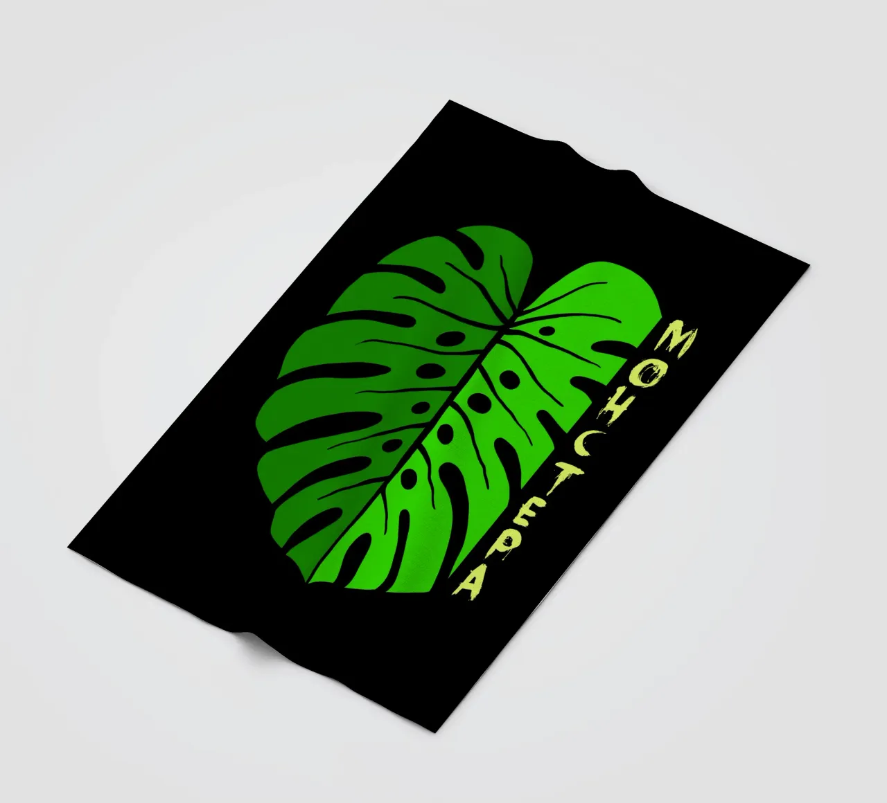 Monstera leaf coperta in pile da TijanaArtStudio88