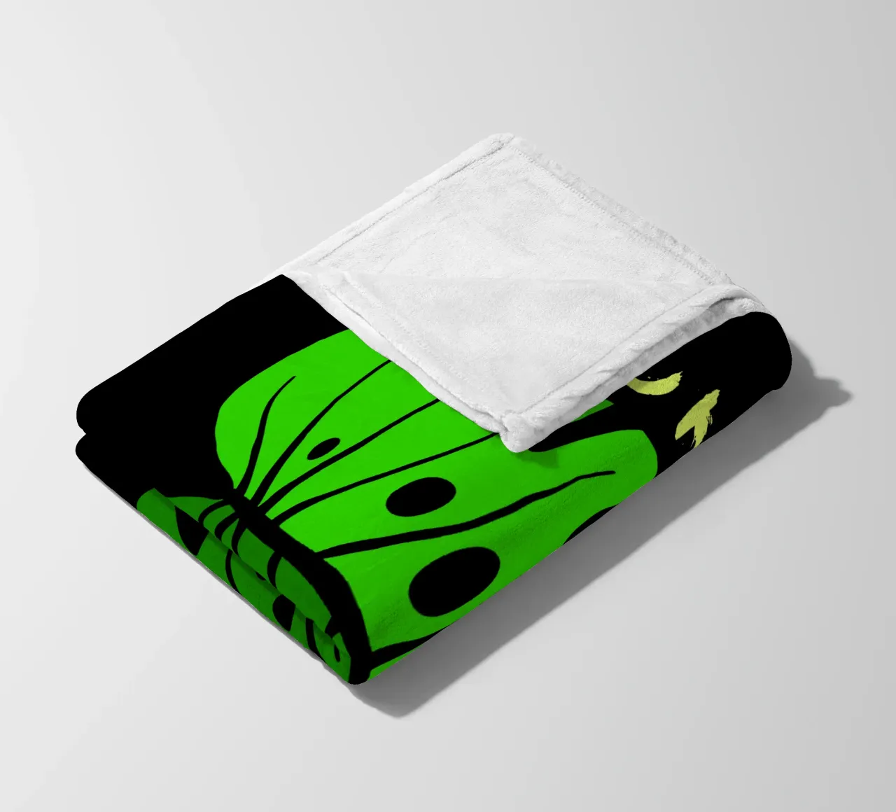 Monstera leaf coperta in pile da TijanaArtStudio88