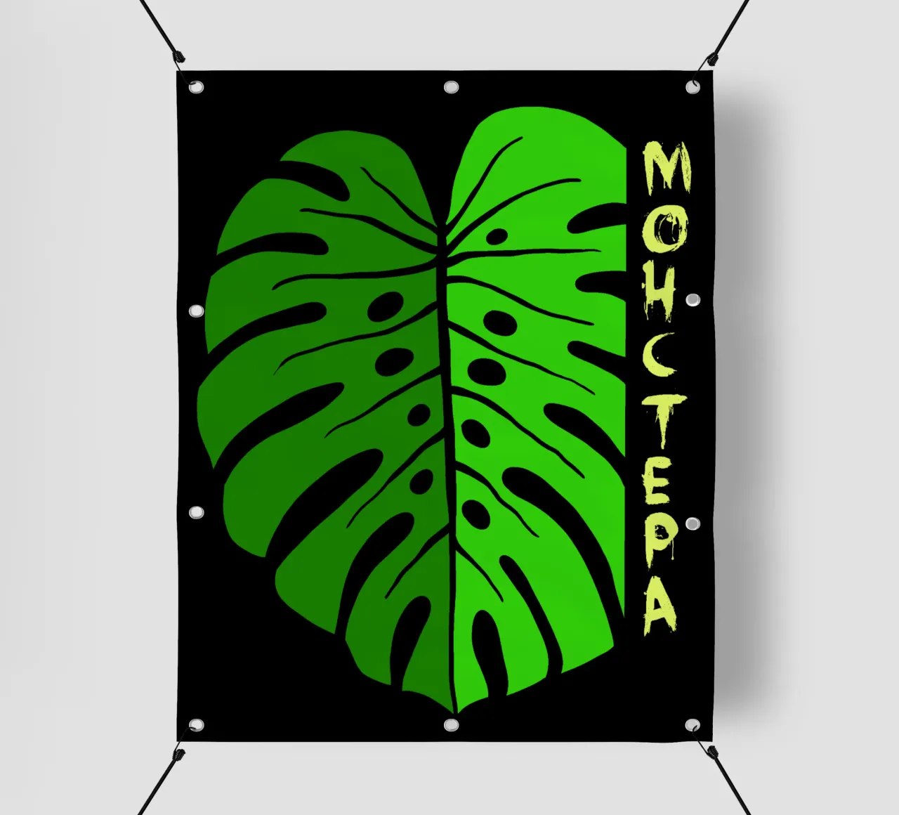 Monstera leaf telo in pvc da TijanaArtStudio88