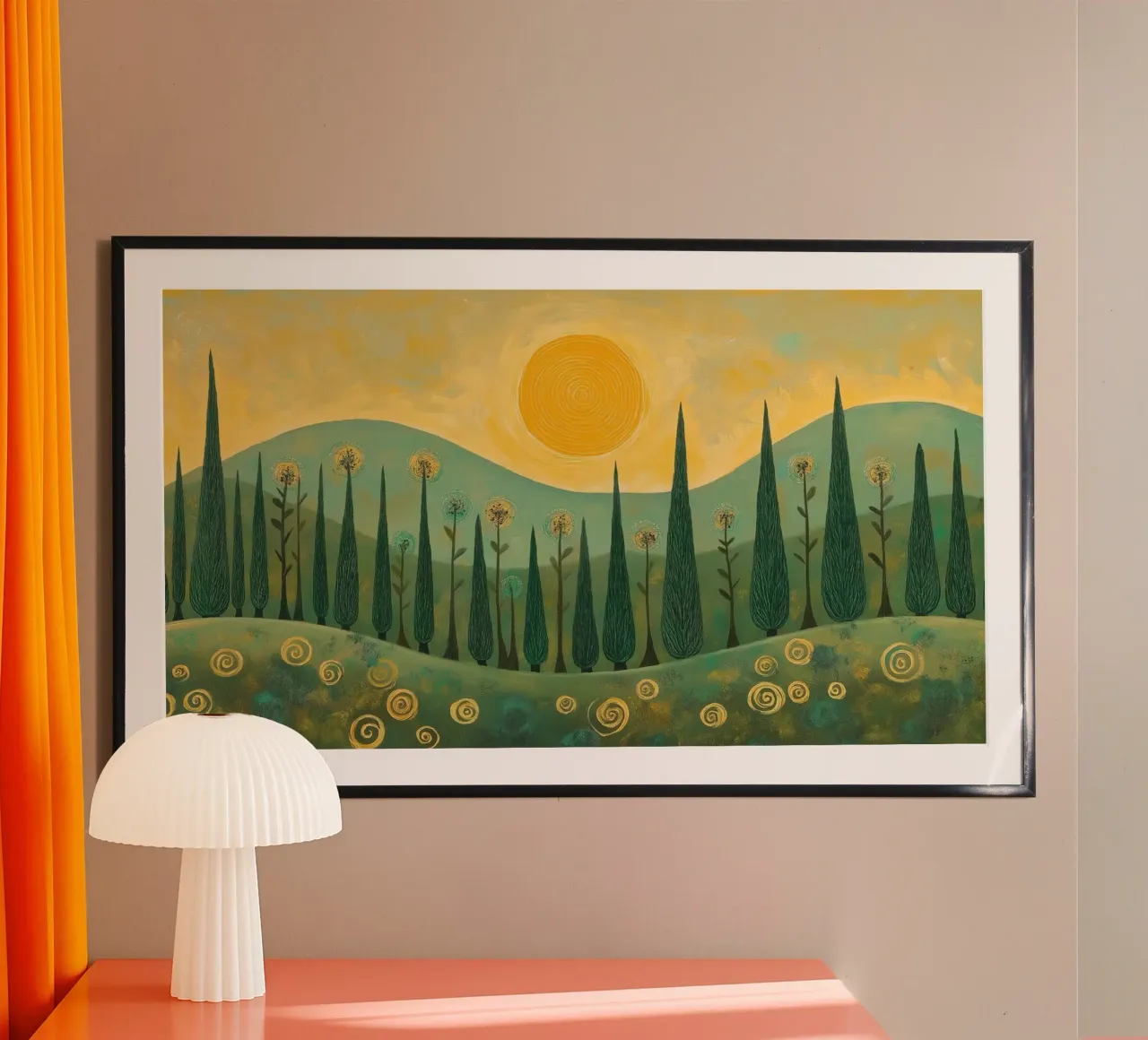 Foresta astratta poster da Imagine