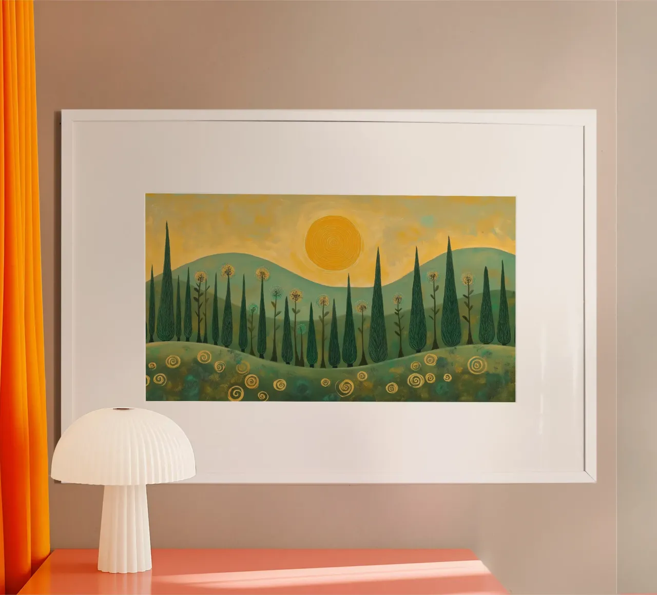 Foresta astratta poster da Imagine