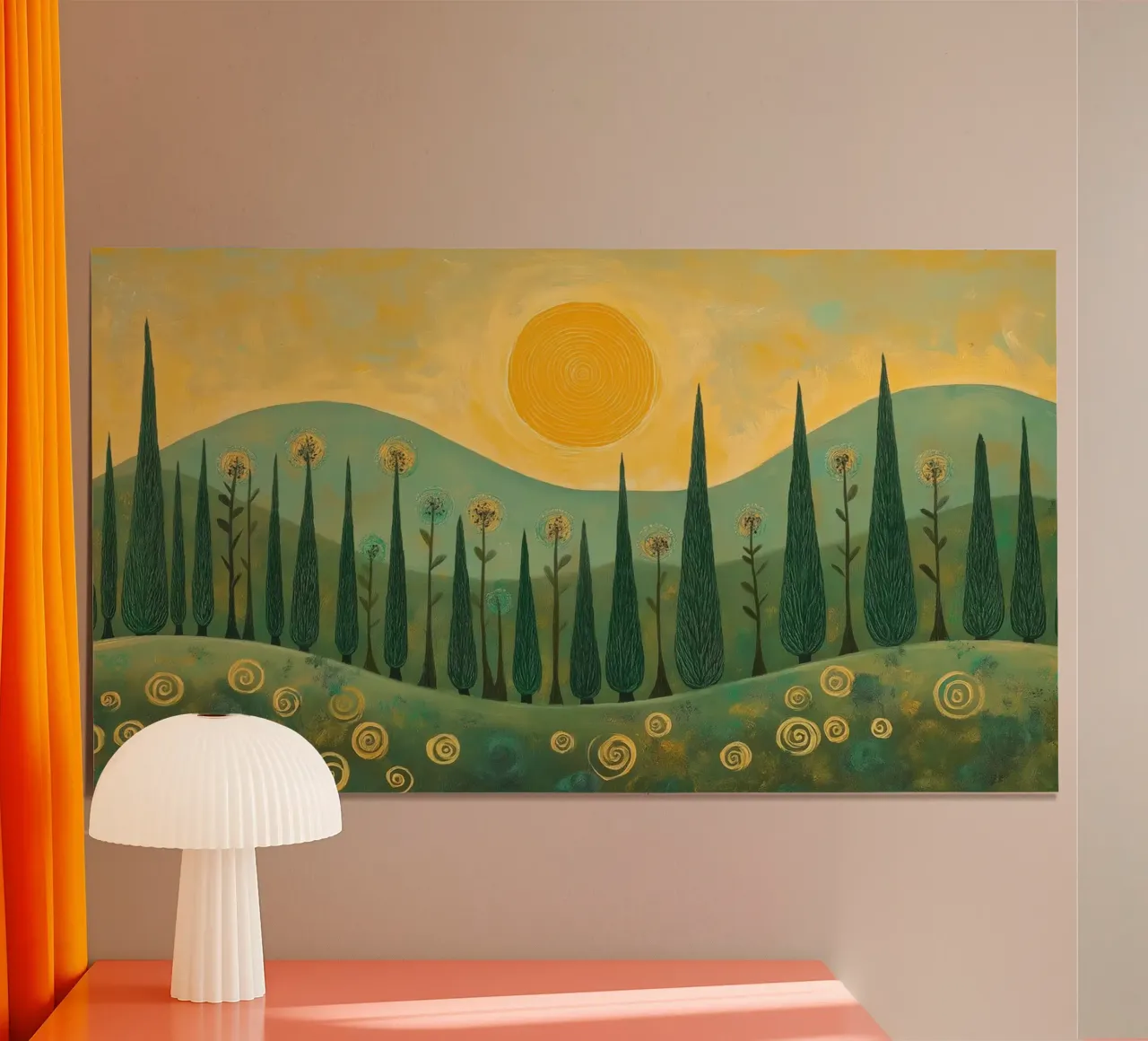 Foresta astratta poster da Imagine