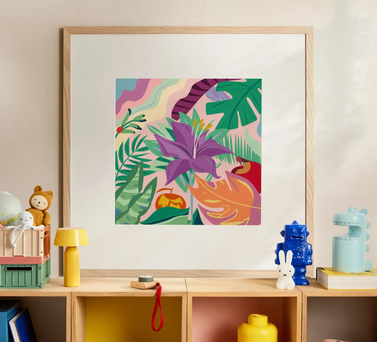 Frutti proibiti della giungla poster con telaio in plastica da Autumn Season