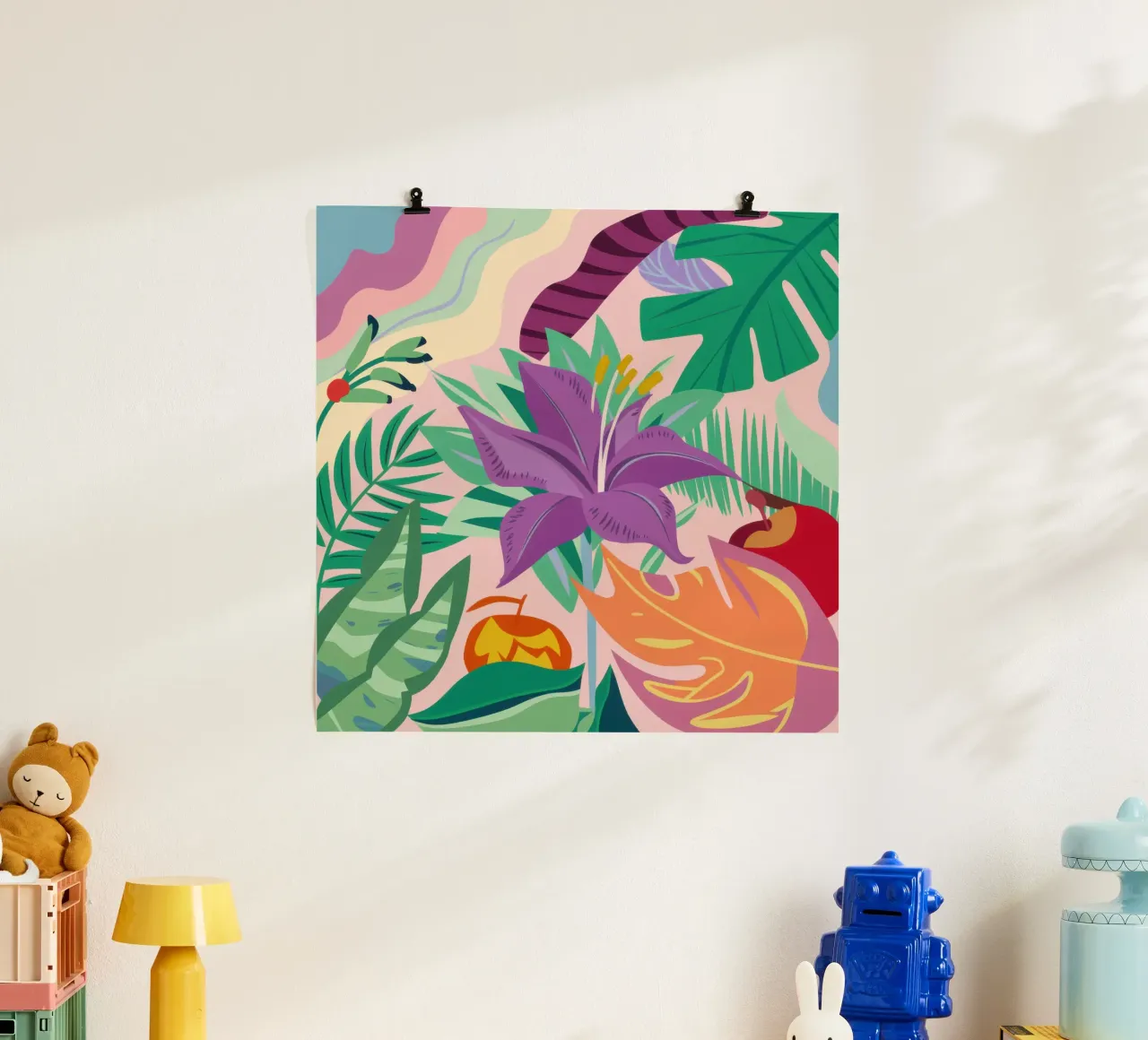 Frutti proibiti della giungla poster con telaio in plastica da Autumn Season